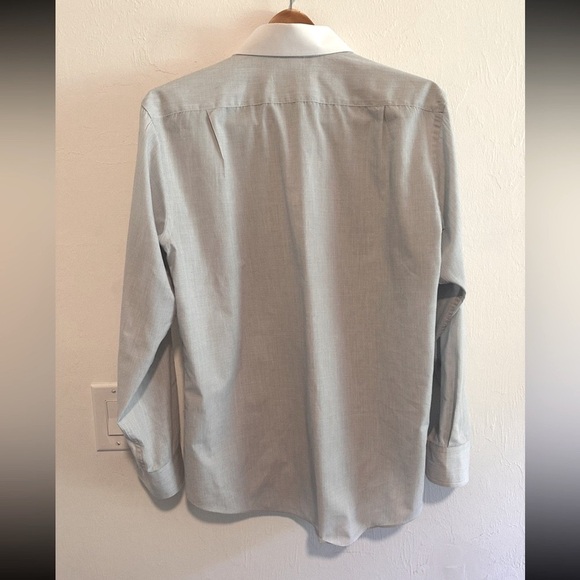 Lanvin Men’s Casual Button Down Shirt in Gray Sz M - Picture 2 of 8